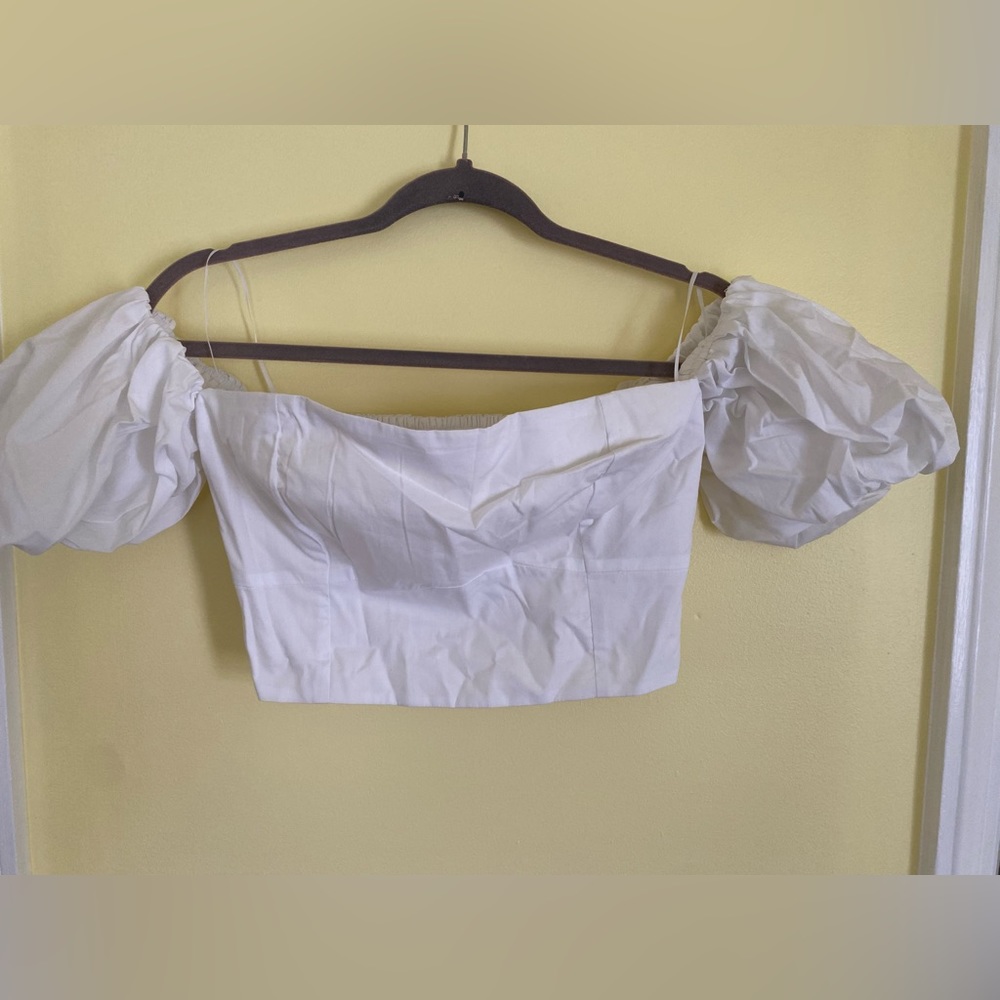 Abercrombie Off the Shoulder Poplin Top